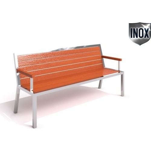Ławka ze stali nierdzewnej Inter-Play 08