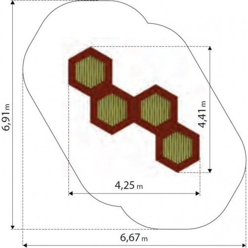 Trampolina na plac zabaw Inter-Play Hexo 4A