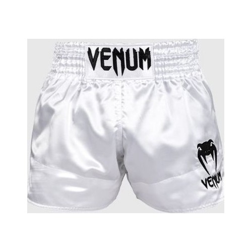 Venum Classic Muay Thai Shorts - White/Black