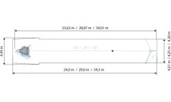Zjazd linowy z platformą startową Interplay Aspen 20m