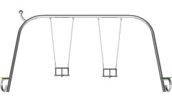 Podwójna huśtawka na plac zabaw Inter-Play Eniro 2