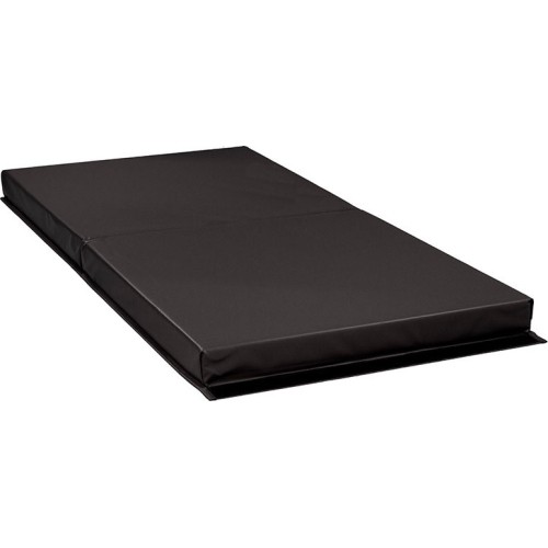 Materac gimnastyczny sportowy treningowy - czarny, 200x100x10 cm 