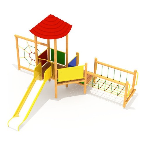 Drewniany plac zabaw dla dzieci model 5-A