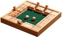 Gra drewniana Zamknij Pudełko Philos Shut the box - 24,5x24,5 cm