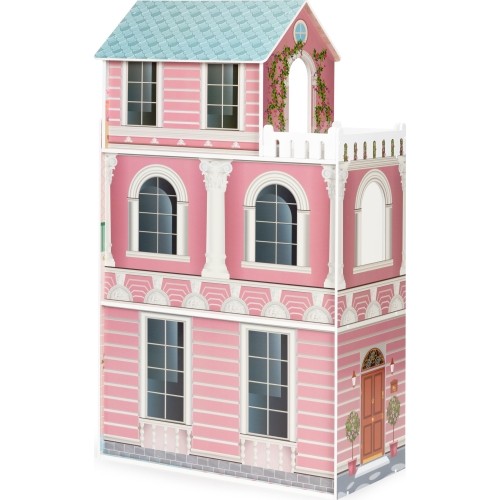 Duży domek dla lalek Barbie z kompletem mebelków ECOTOYS