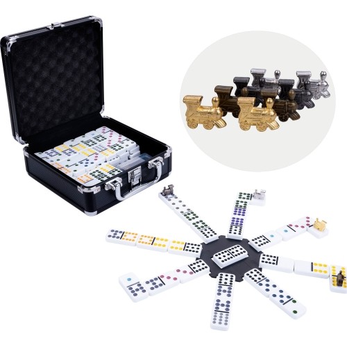 Longfield Mexican Train Double 12 czarne etui