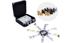 Longfield Mexican Train Double 12 czarne etui
