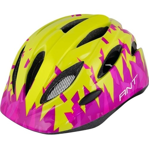 Kask rowerowy Force Ant, zielony/różowy, S-M, 52-56cm