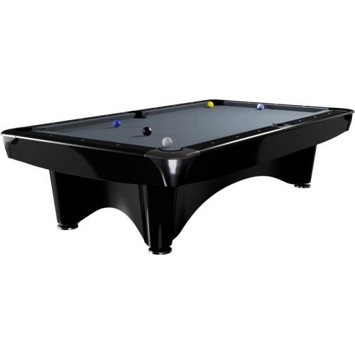 Stół bilardowy Dynamic III, czarny błyszczący, Pool, 8 ft, Simonis 760 niebieskozielony