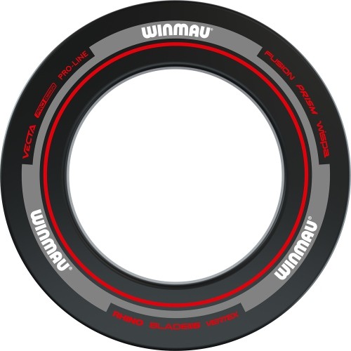 Obramowanie tarczy do rzutek Winmau Advance czarne/czerwone
