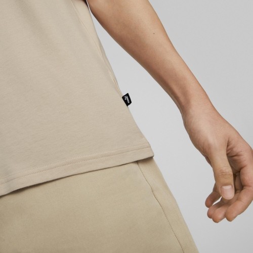 Koszulka bawełniana męska Puma Graphics Wording Cream 674475 88