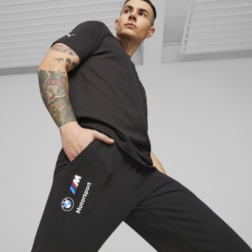 Puma BMW MMS ESS FT męskie spodnie dresowe, czarne 538145 01