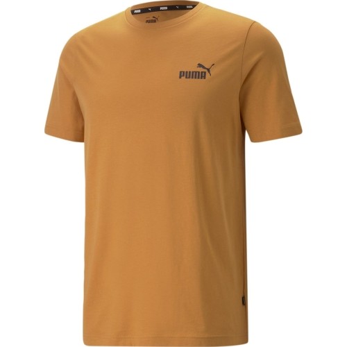 Puma bawełniana koszulka męska Ess Small Logo Tee Brown 586669 27