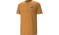 Puma bawełniana koszulka męska Ess Small Logo Tee Brown 586669 27