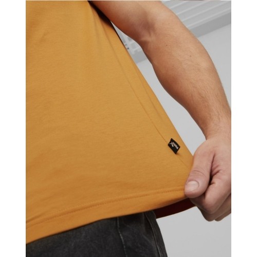 Puma bawełniana koszulka męska Ess Small Logo Tee Brown 586669 27