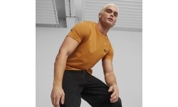Puma bawełniana koszulka męska Ess Small Logo Tee Brown 586669 27
