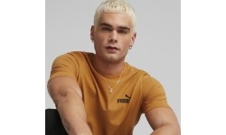Puma bawełniana koszulka męska Ess Small Logo Tee Brown 586669 27