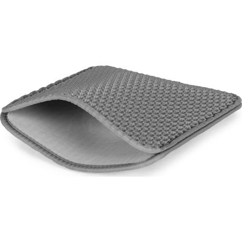 Mata dwuwarstwowa wycieraczka pod kuwetę dla kota szara