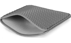 Mata dwuwarstwowa wycieraczka pod kuwetę dla kota szara