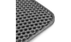 Mata dwuwarstwowa wycieraczka pod kuwetę dla kota szara