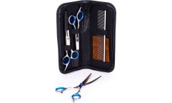 Zestaw groomerski do strzyżenia psów kotów nożyczki grzebień etui