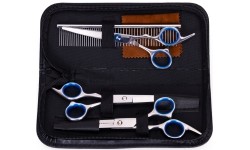Zestaw groomerski do strzyżenia psów kotów nożyczki grzebień etui