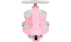 Jeździk grawitacyjny pojazd dla dzieci koła LED różowy ECOTOYS