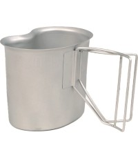 US GI CANTEEN CUP SHINY (WIRE HANDLE)