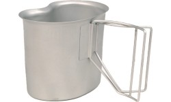 US GI CANTEEN CUP SHINY (WIRE HANDLE)
