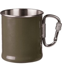 Kubek ze stali nierdzewnej z karabińczykiem OD, 250 ml