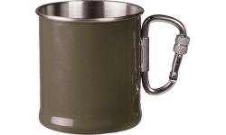 Kubek ze stali nierdzewnej z karabińczykiem OD, 250 ml