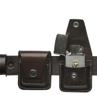 CZARNE SKÓRZANE ETUI NA ZAPALNICZKĘ WIATROODPORNĄ