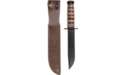 USMC COMBAT KNIFE WITH LEATHER SHEATH