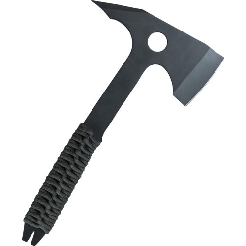 BLACK PARACORD AXE WITH POUCH