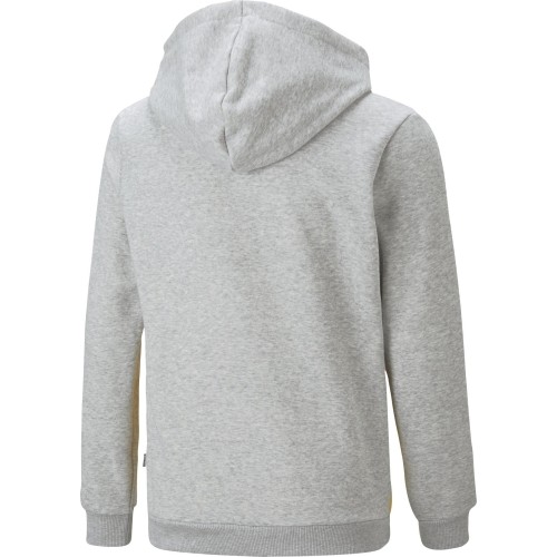 Bluza młodzieżowa z kapturem Puma ESS Block czarno-szaro-żółta 849081 04