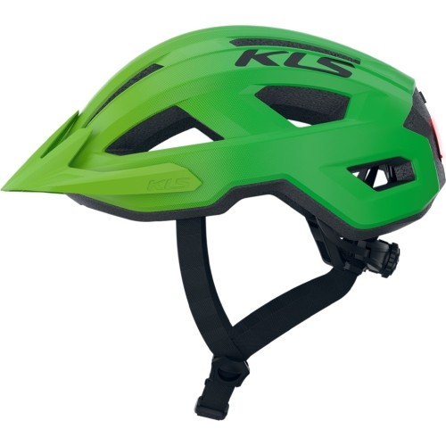 Kask KLS Daze Lumio 022 // z oświetleniem, rozmiar M/L: 55-58 cm (zielony)