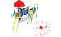 Metalowy model boiska CM-0101