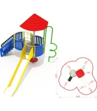 Metalowy plac zabaw CM-0103