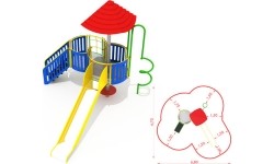 Metalowy plac zabaw CM-0103