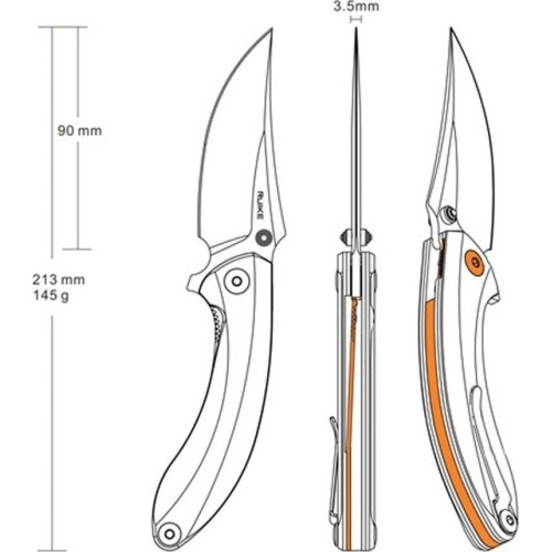 Nóż składany Ruike P155-B Black