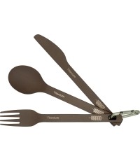 Zestaw sztućców turystycznych Vargo Titanium ULV Matt Finish