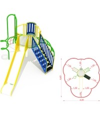 Metalowy plac zabaw CM-0108