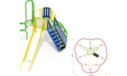 Metalowy plac zabaw CM-0108