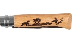 Nóż Opinel No 8 Inox Animal, dąb – pies