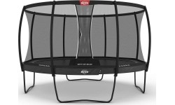 Trampolina BERG Elite Regular 430, szara + siatka ochronna Deluxe