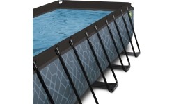 Basen EXIT Kamienny 540 x 250 x 122 cm z drabinką i pompą z filtrem piaskowym