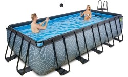 Basen EXIT Kamienny 540 x 250 x 122 cm z drabinką i pompą z filtrem piaskowym