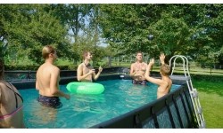 Basen EXIT Kamienny 540 x 250 x 122 cm z drabinką i pompą z filtrem piaskowym