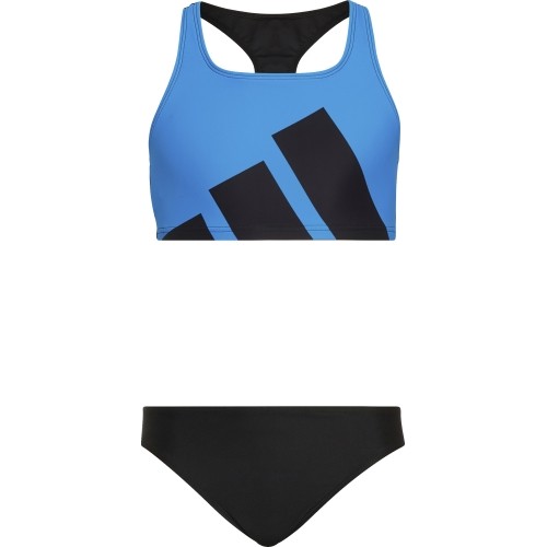 Strój kąpielowy dla dziewczynek Adidas YG MH Bikini niebiesko-czarny HC9650