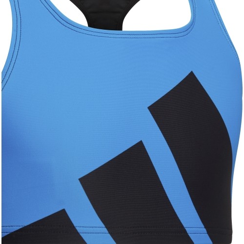 Strój kąpielowy dla dziewczynek Adidas YG MH Bikini niebiesko-czarny HC9650